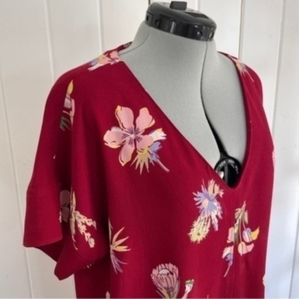 Madewell Red Birds of Paradise Dress​​​​​ - Picture 8 of 10